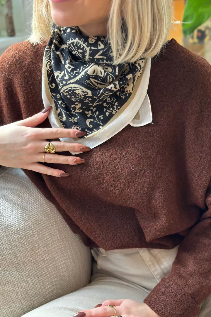 Foulard Tara Noir