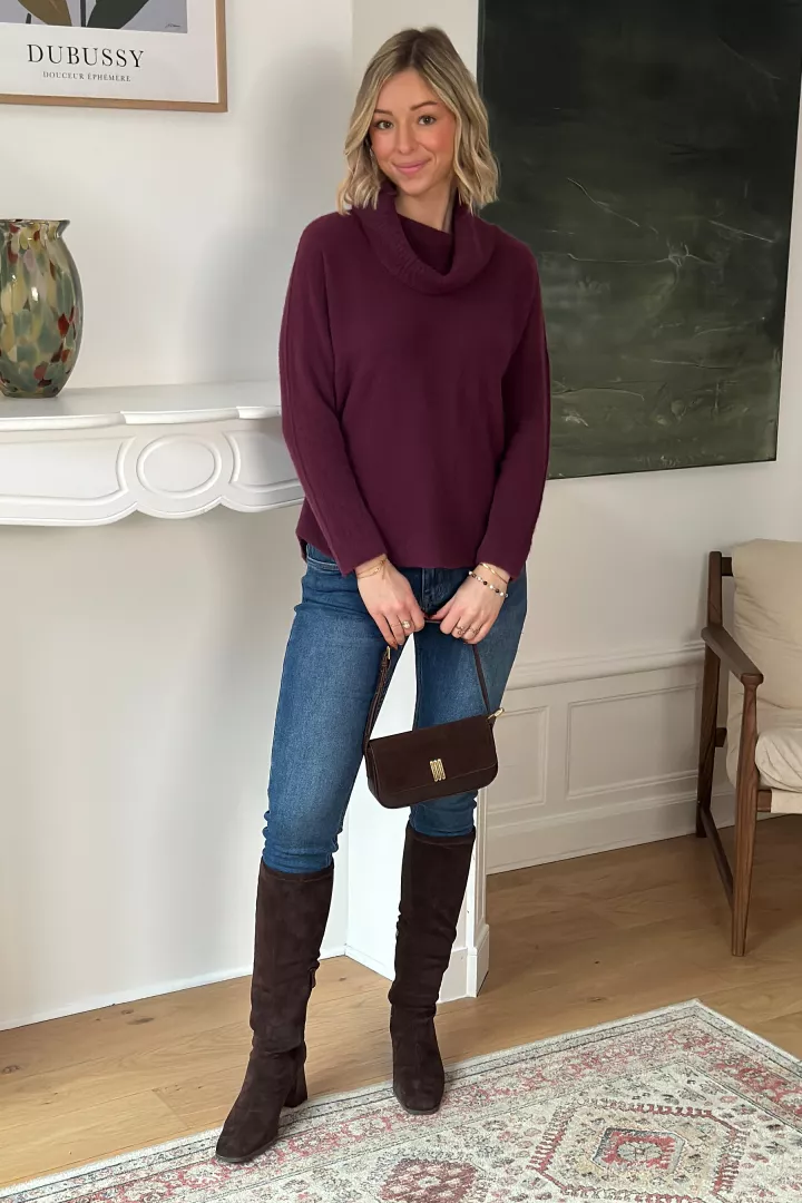 Col Roulé (turtleneck) En Angora Noir - 80% Angora, Très Doux, Taille XL, Neuf Sans étiquette