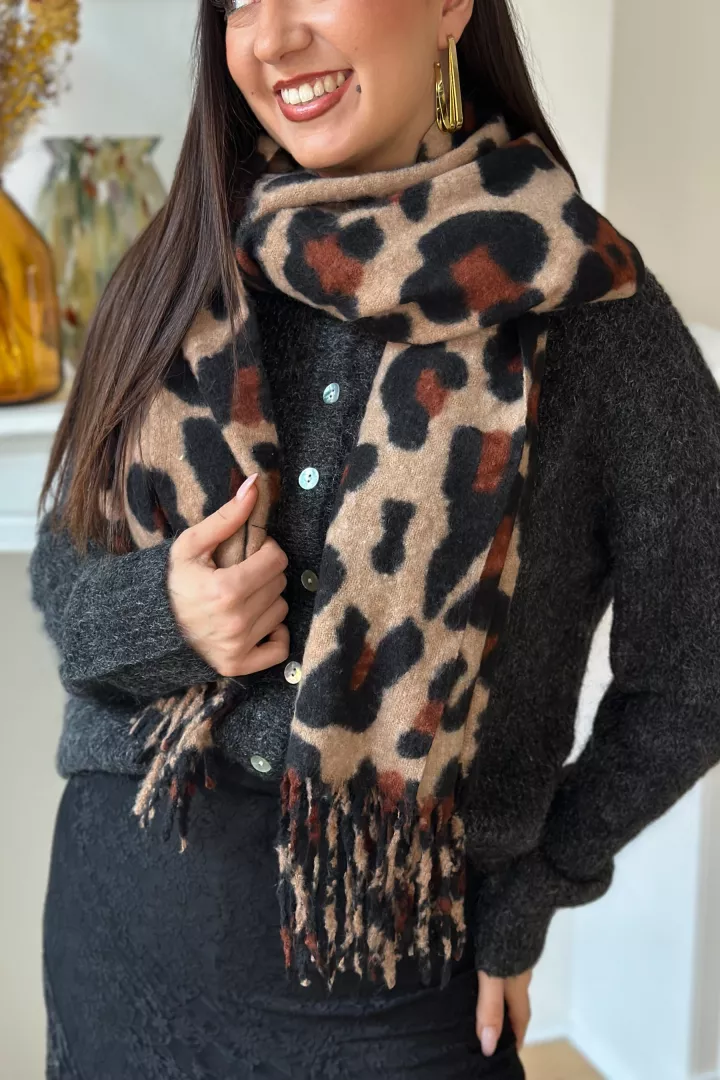 Echarpe Lucie Leopard