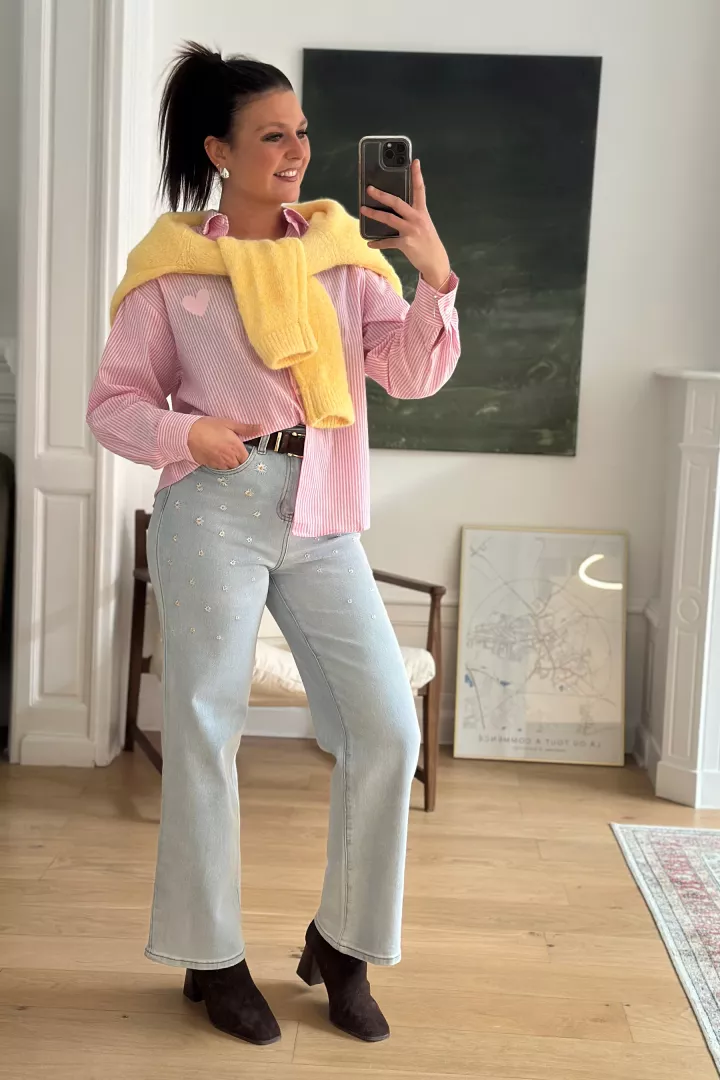 Chemise brod&eacute;e Maggie Rose