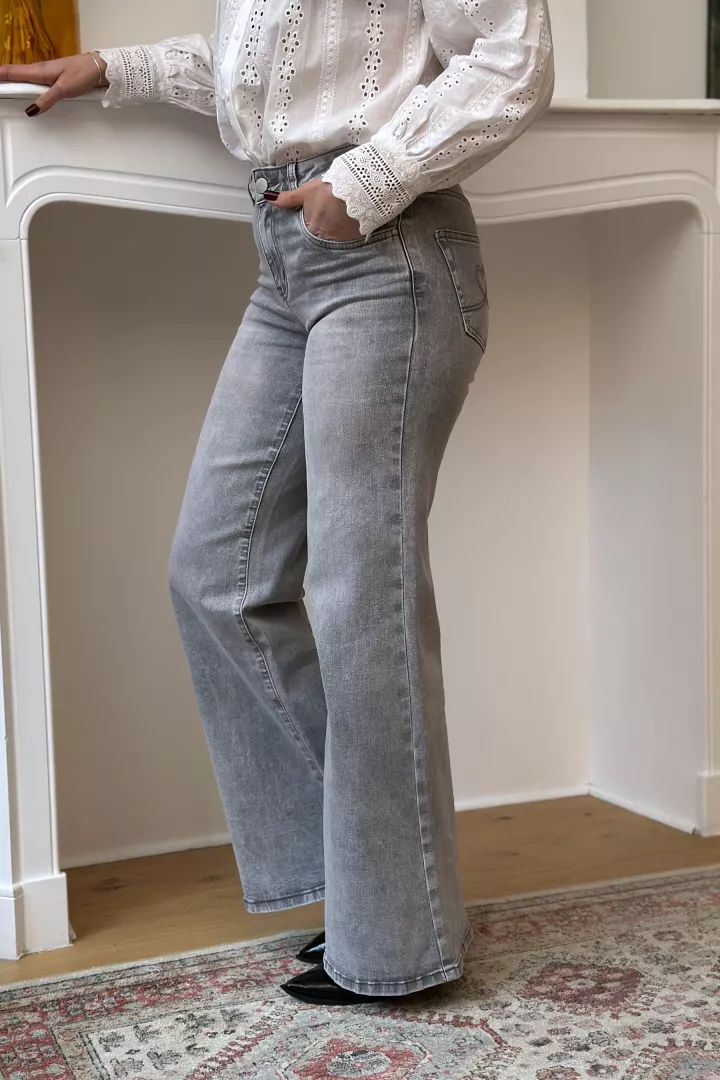 Jean Tilda large Gris clair