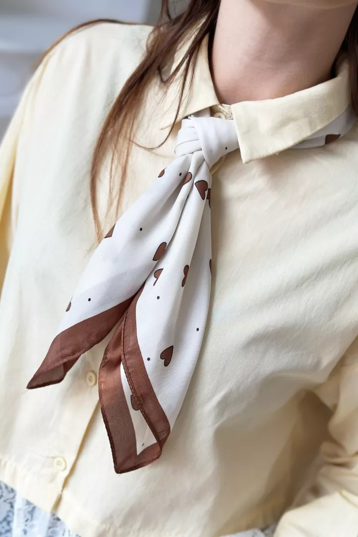 Foulard Manon Taupe