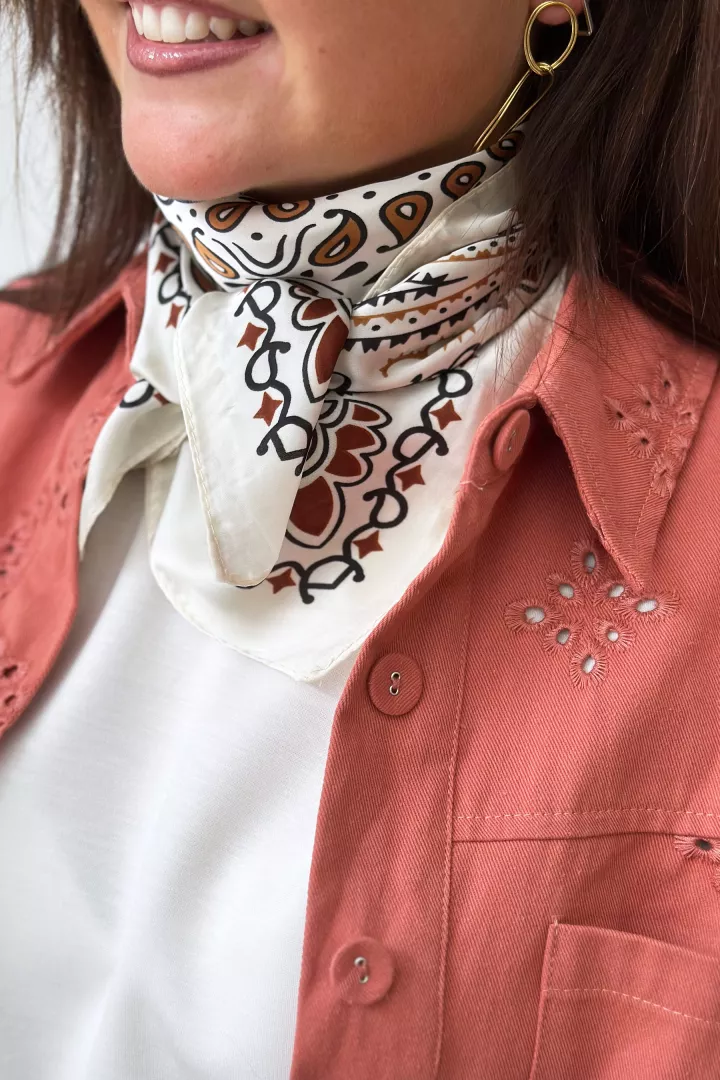 Foulard Juliette Ecru