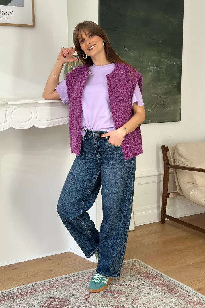 Gilet Sixtine Violet
