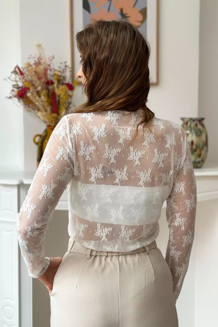 Top bandeau Eva Blanc