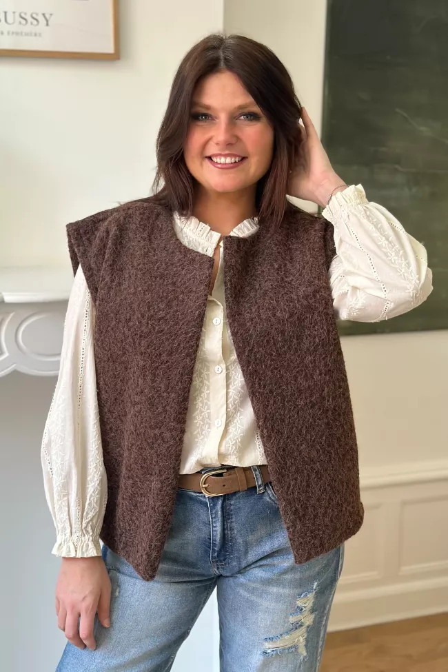 Gilet Sixtine Marron