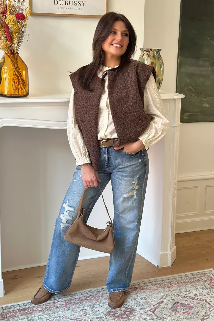 Gilet Sixtine Marron