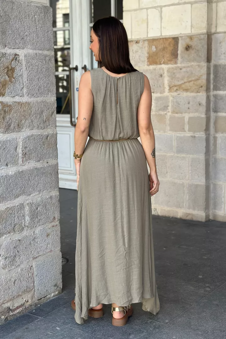 Robe longue Lucia Kaki