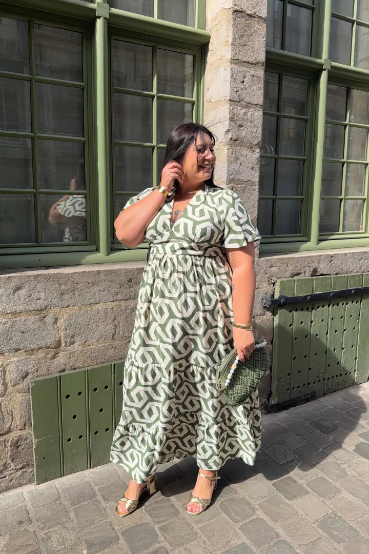 Robe longue Margaux Vert