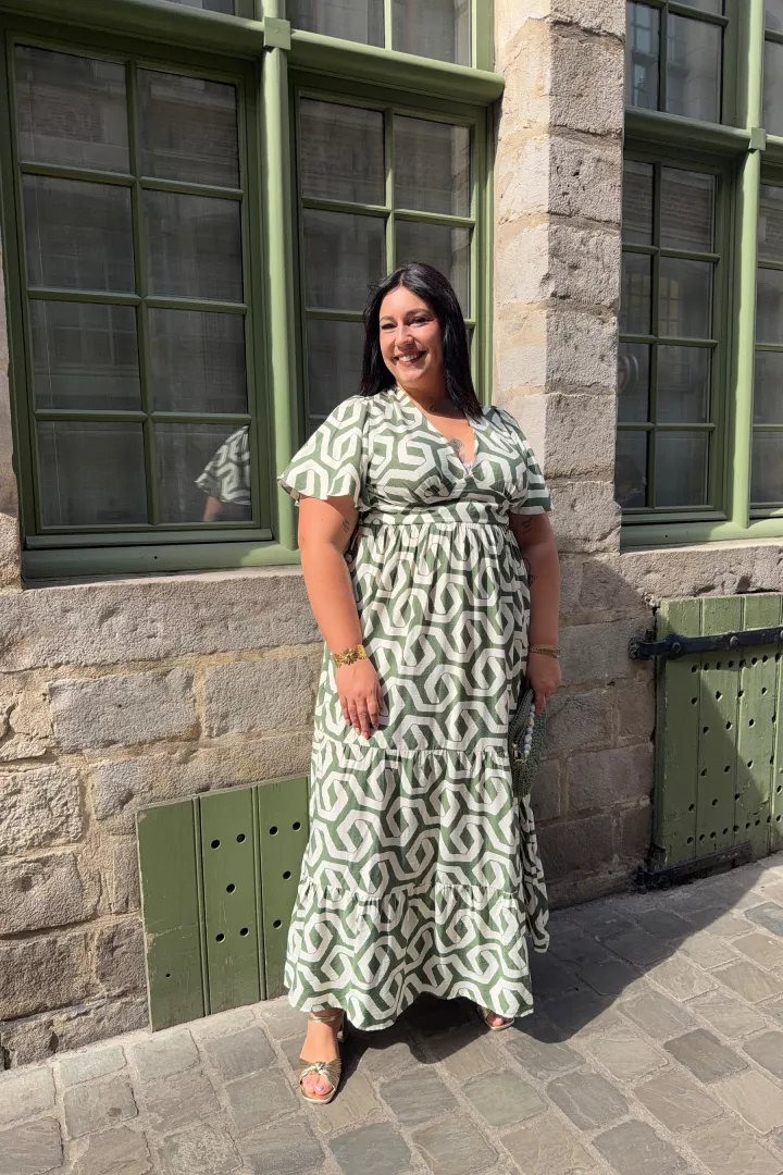 Robe longue Margaux Vert