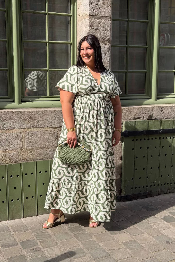 Robe longue Margaux Vert