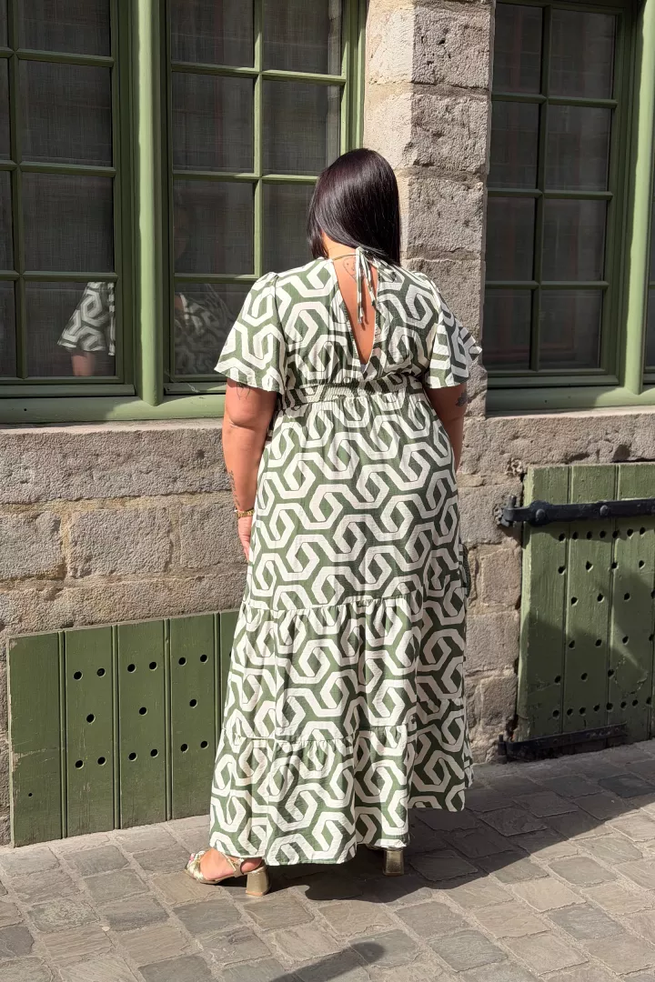 Robe longue Margaux Vert