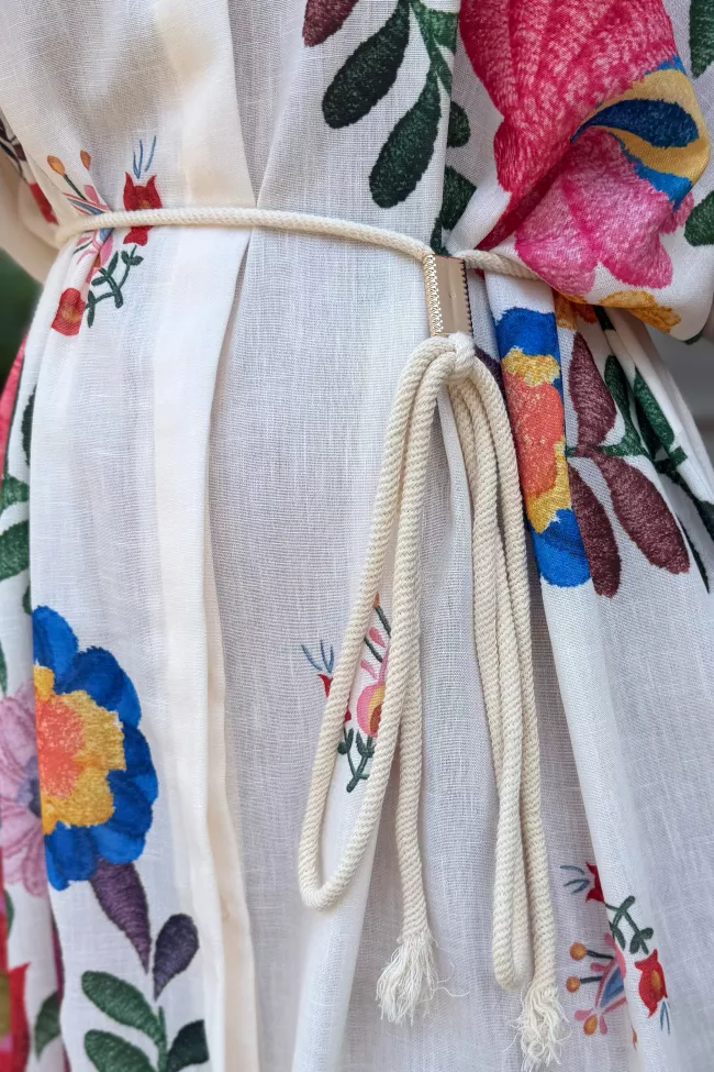 Ceinture ficelle Beige