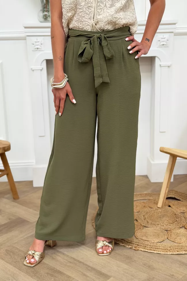 Pantalon Ludovica Kaki&nbsp;| Juste Elles