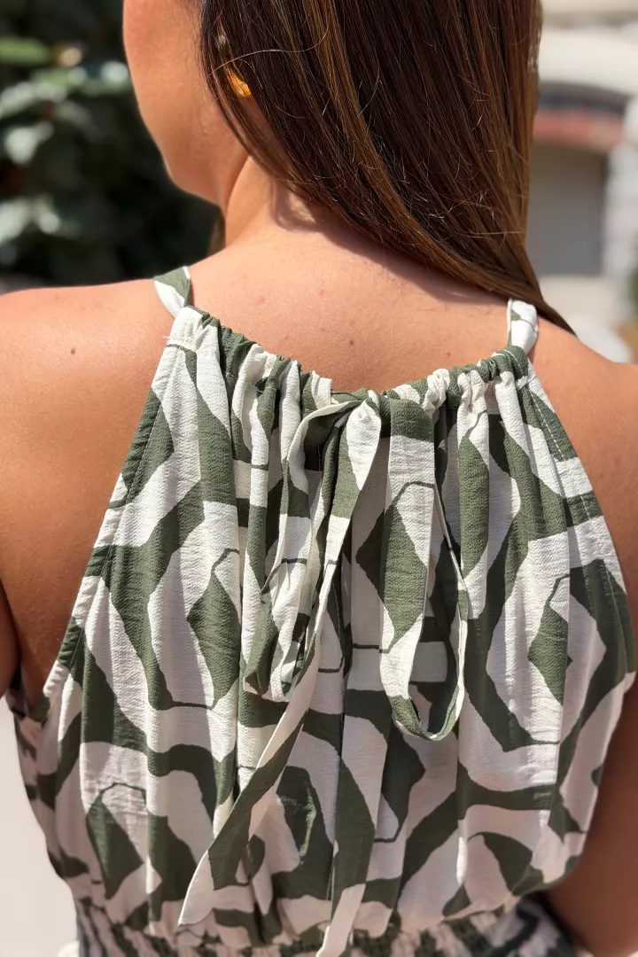 Robe longue Aurea Vert