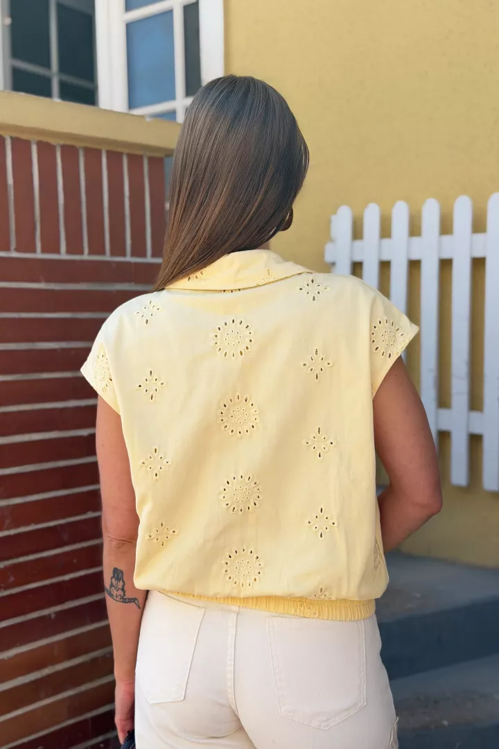 Veste sans manche Holly Jaune