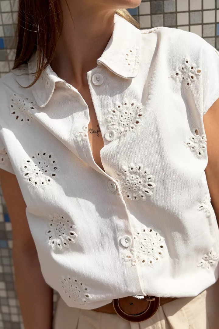 Veste sans manche Holly Beige