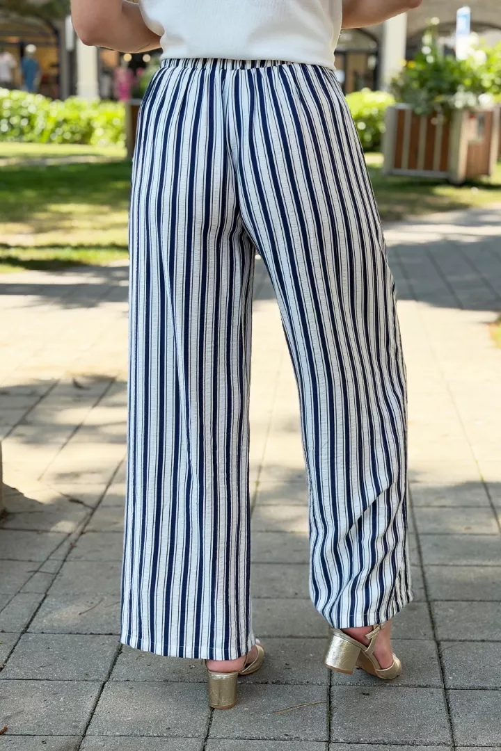 Pantalon raye Idaya Marine