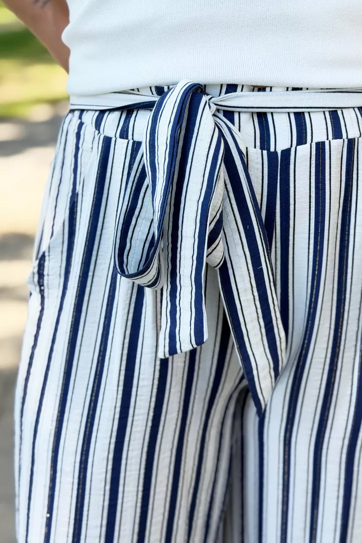 Pantalon raye Idaya Marine