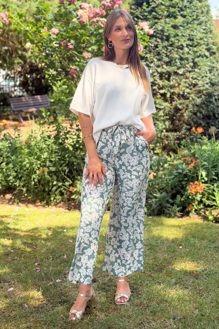 Pantalon Marine Vert