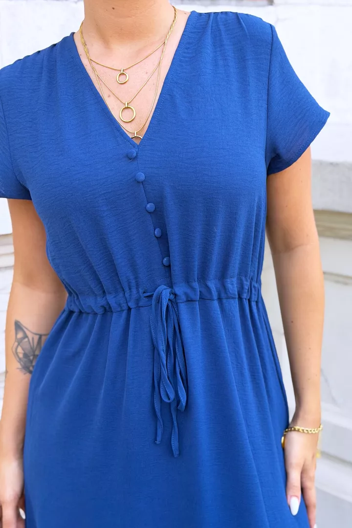 Robe longue Romy Bleu canard