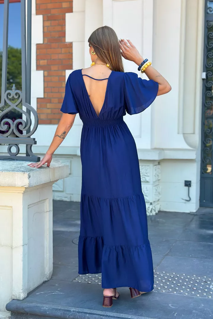 Robe longue Arielle Marine