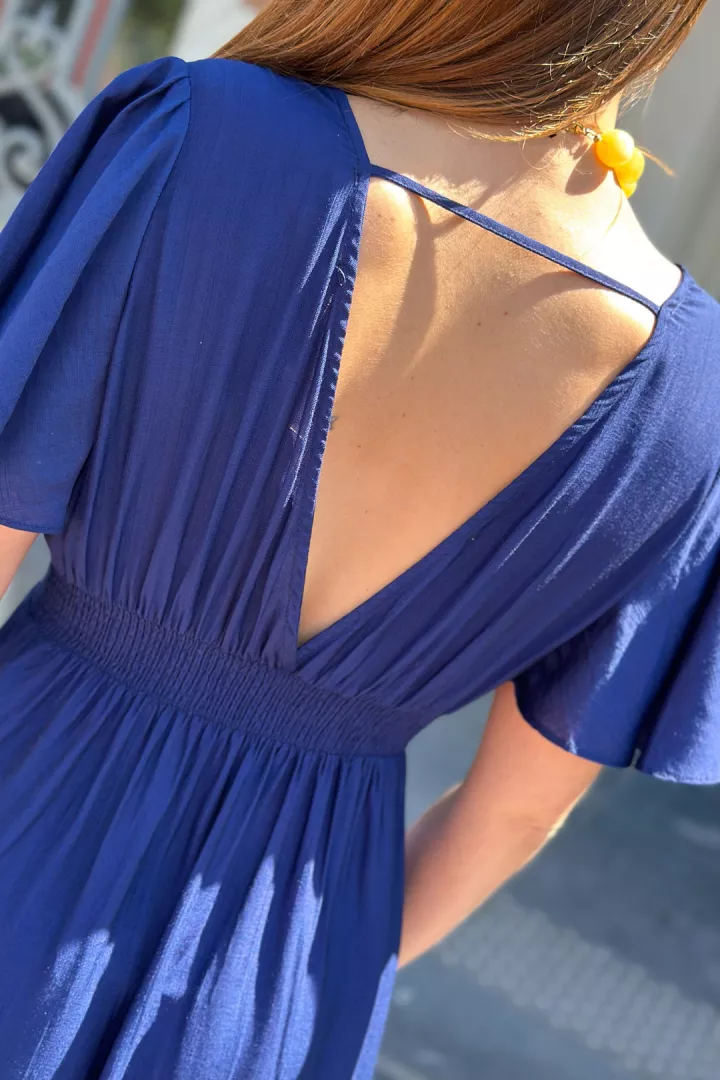 Robe longue Arielle Marine
