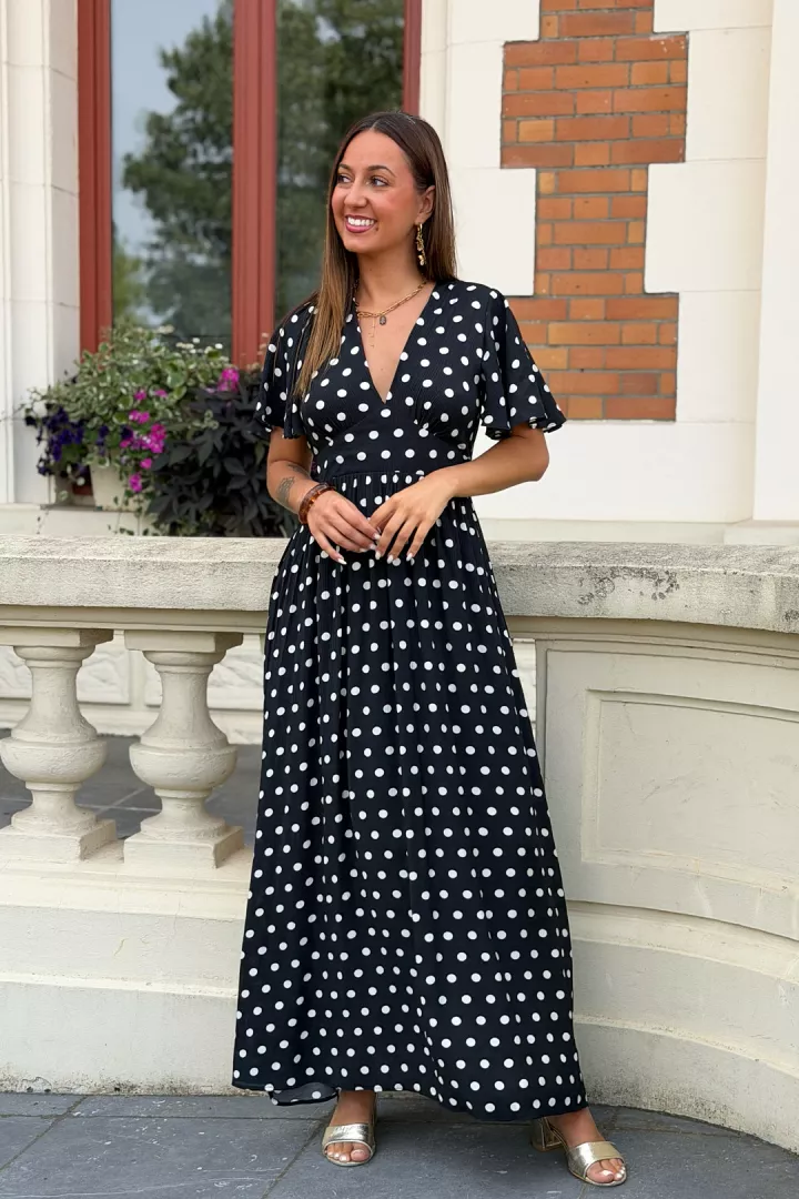 Robe longue Laora Noir