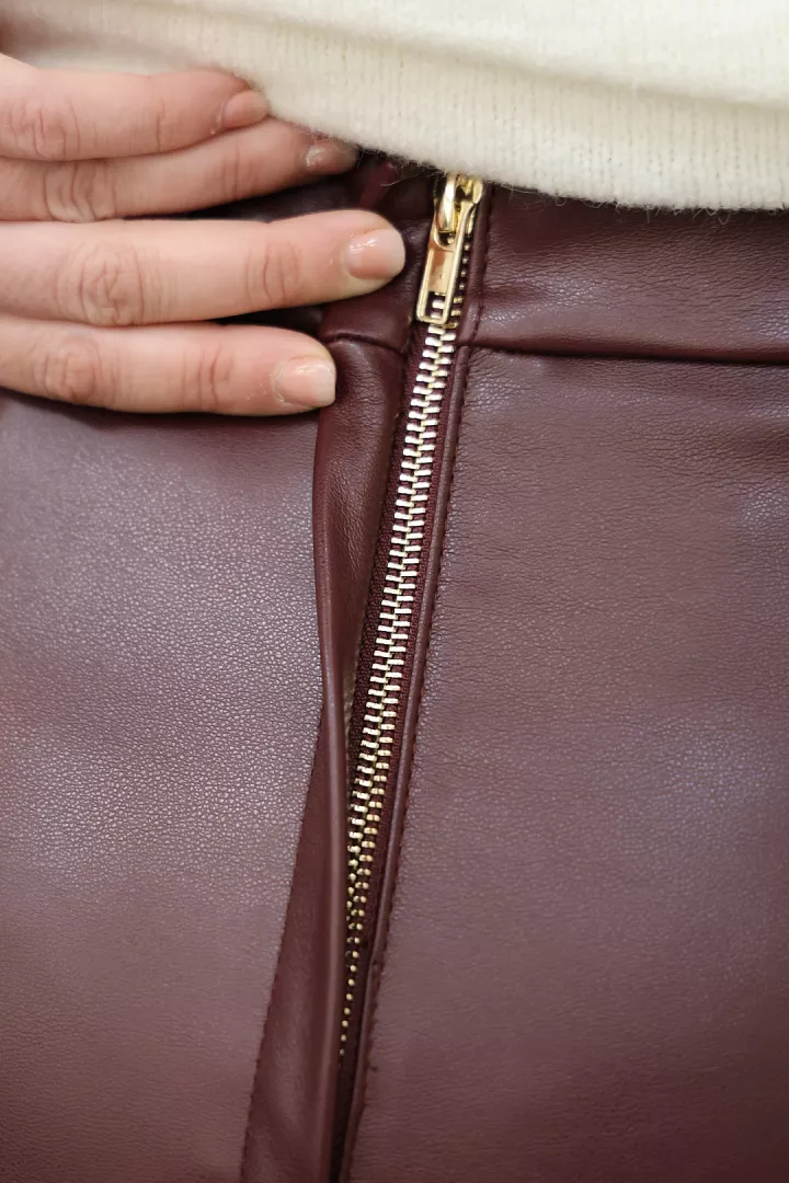 Jupe longue Isabella Burgundy&nbsp;| Juste Elles
