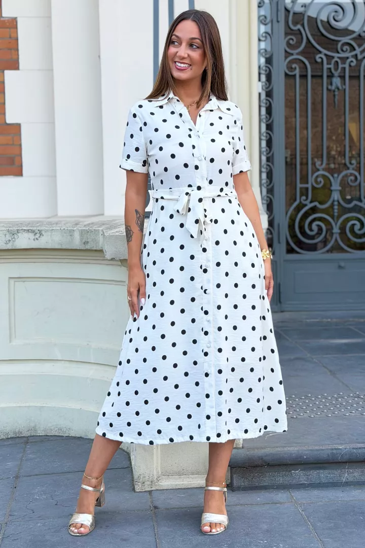 Robe longue Kimie Blanc