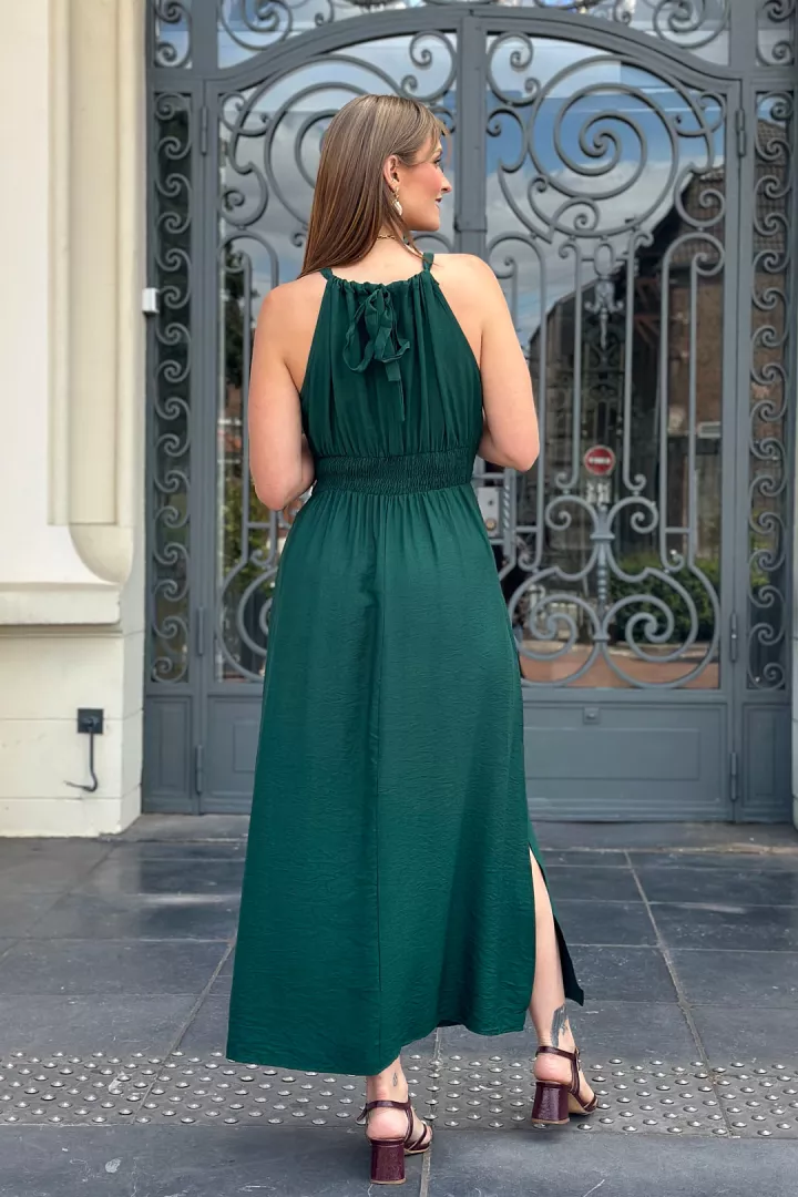 Robe longue Olympe Emeraude