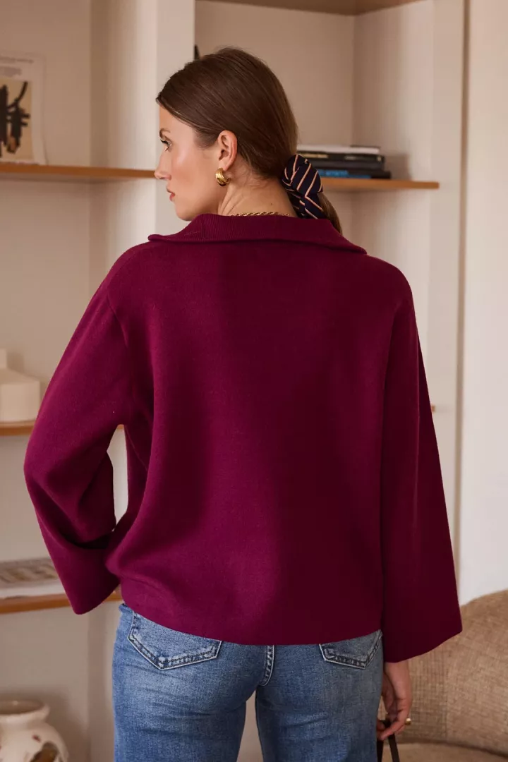 Pull Mouna Bordeaux