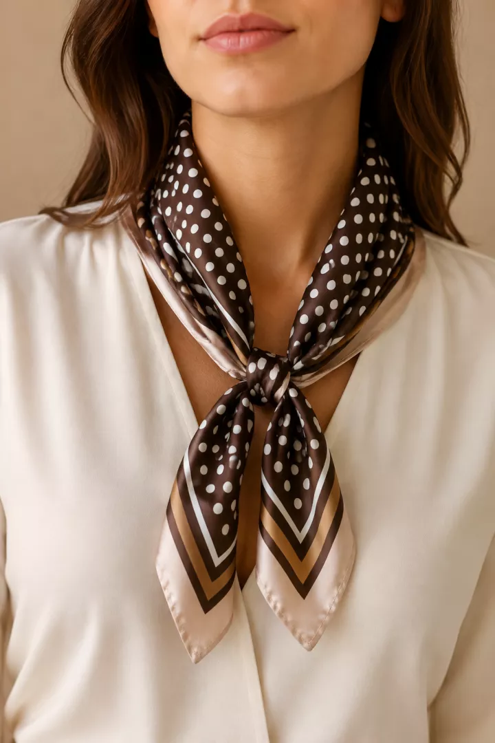 Foulard Holly Marron