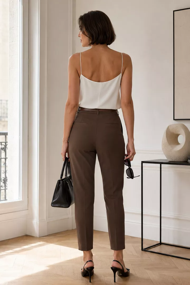 Pantalon Evania Marron