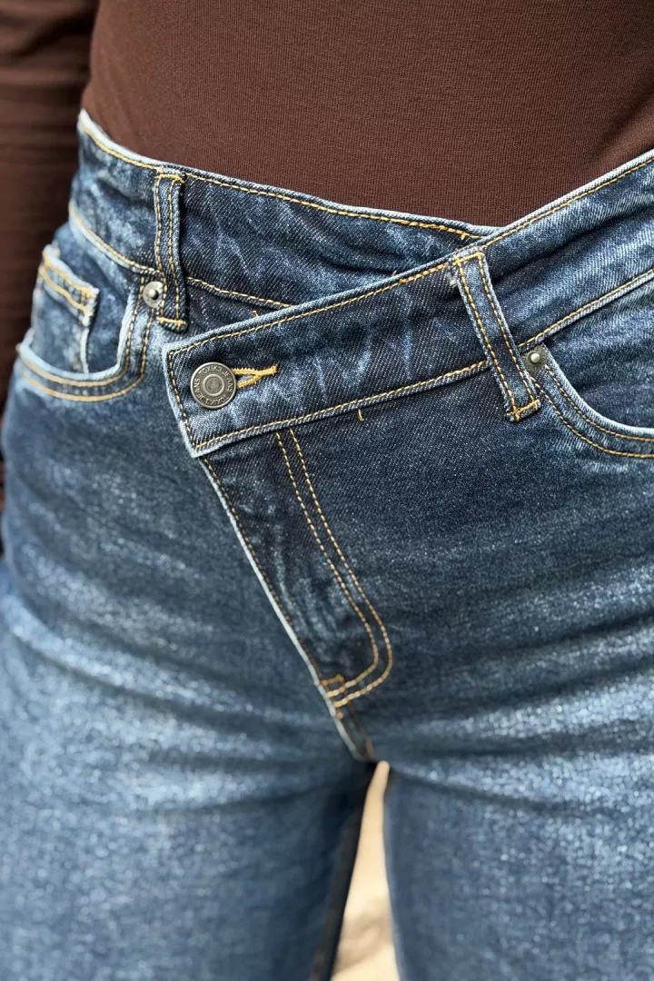 Jean large Perrine Bleu