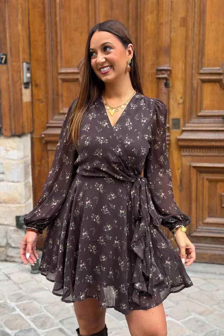 Robe courte Mona Chocolat