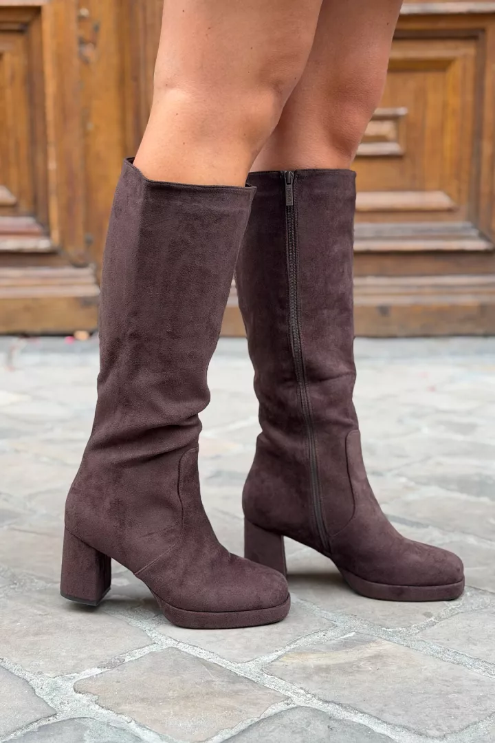 Chaussure Bottes Malia Chocolat