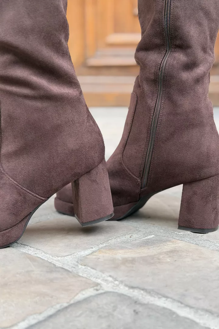 Chaussure Bottes Malia Chocolat