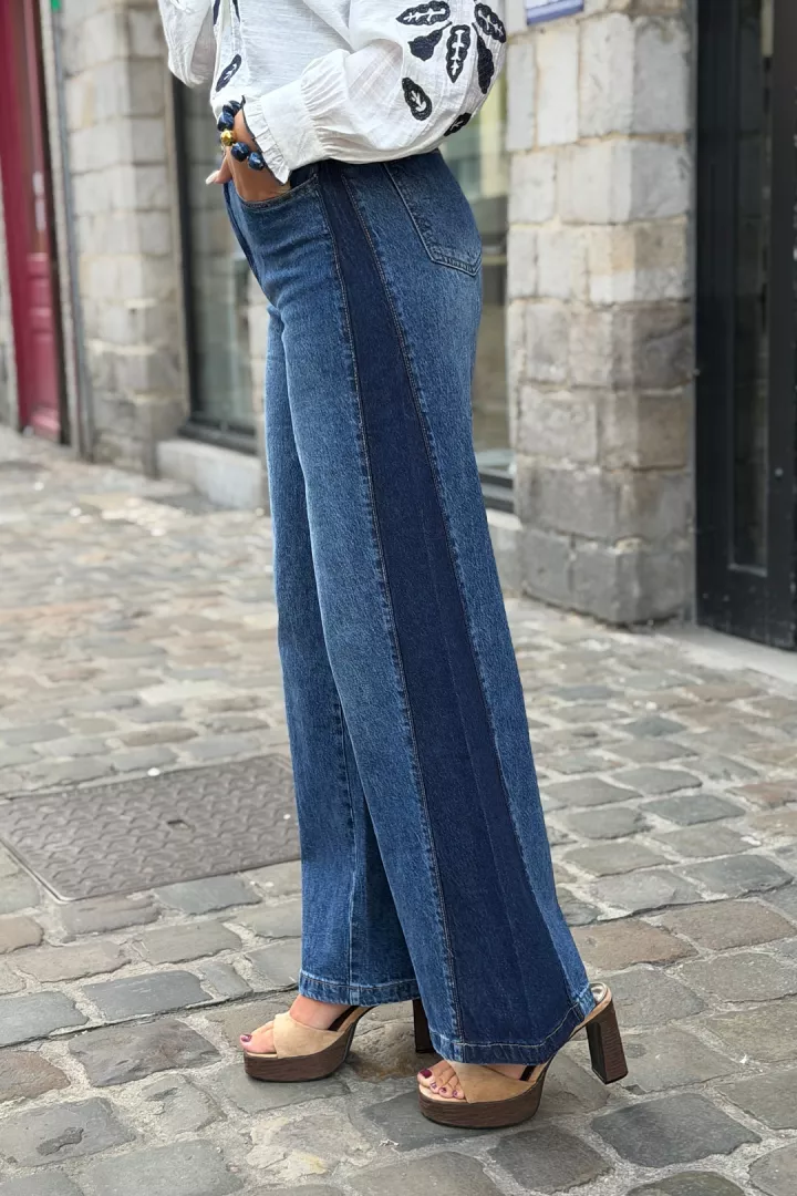 Jean wide leg Louna Bleu