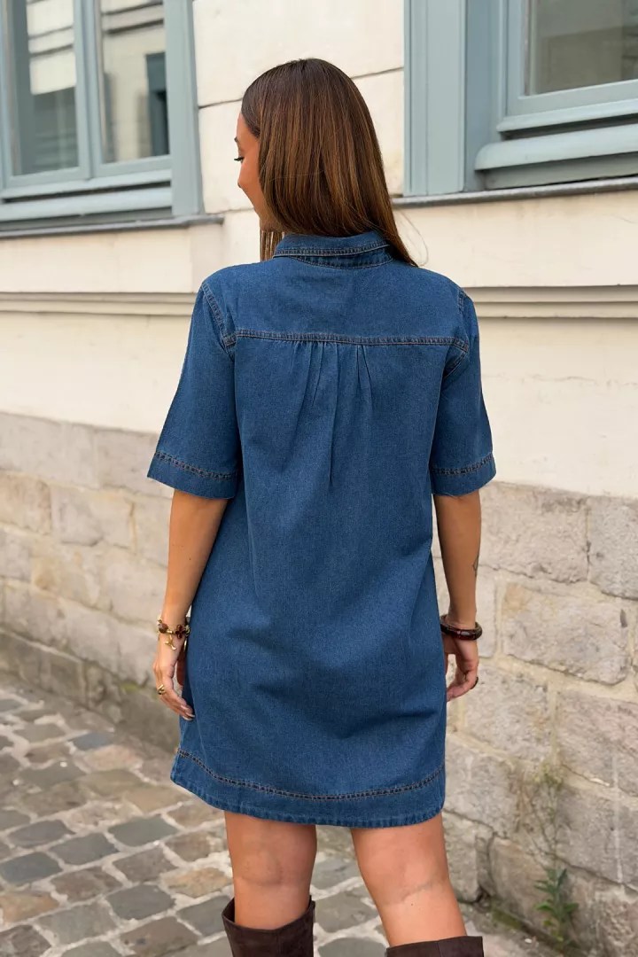 Robe courte Tyana Bleu