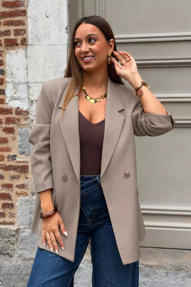 Veste Blazer Loly Taupe