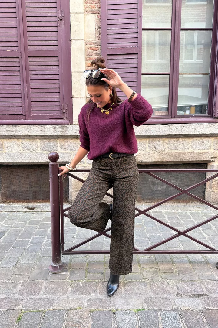 Pull Zaho Bordeaux