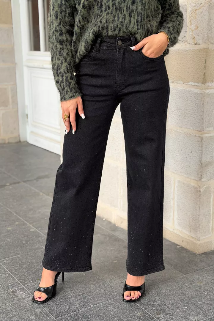 Jean strass Bonnie Noir