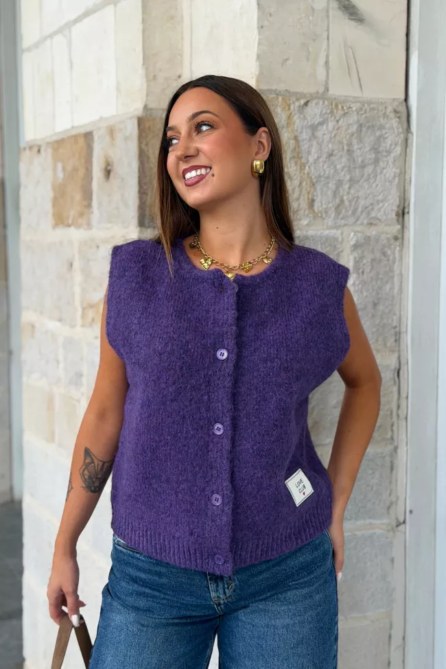 Gilet sans manches Lexie Violet