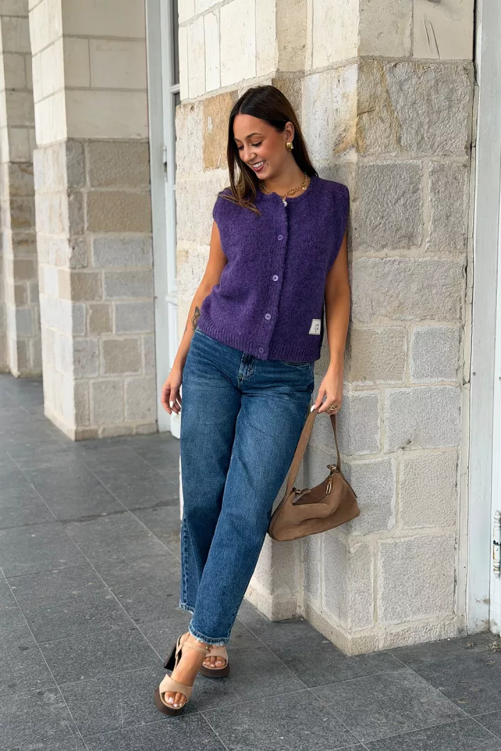 Gilet sans manches Lexie Violet