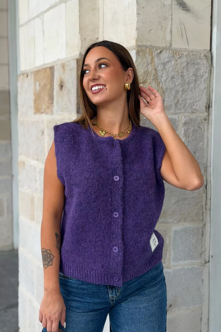 Gilet sans manches Lexie Violet