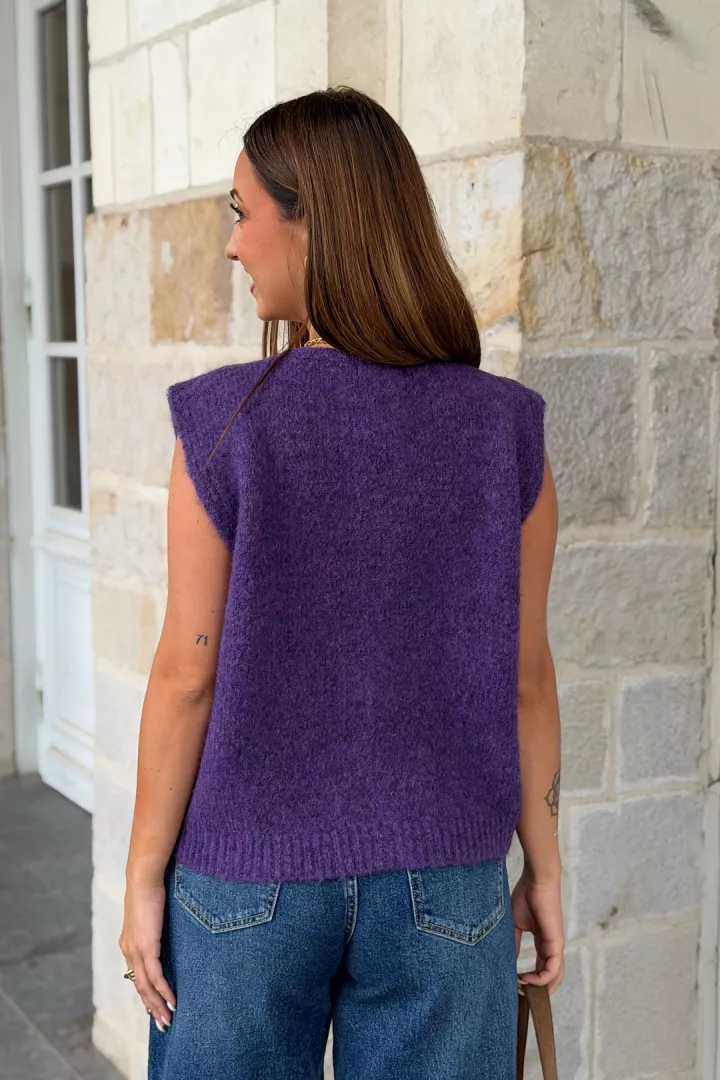 Gilet sans manches Lexie Violet
