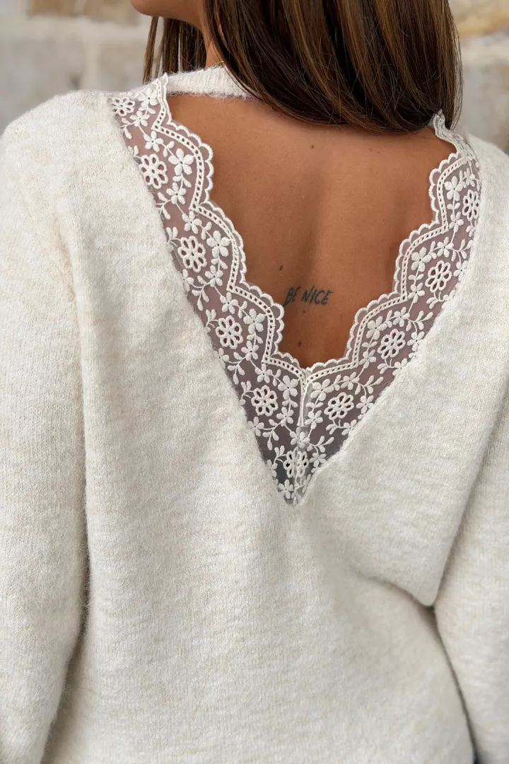 Pull Zina Ecru