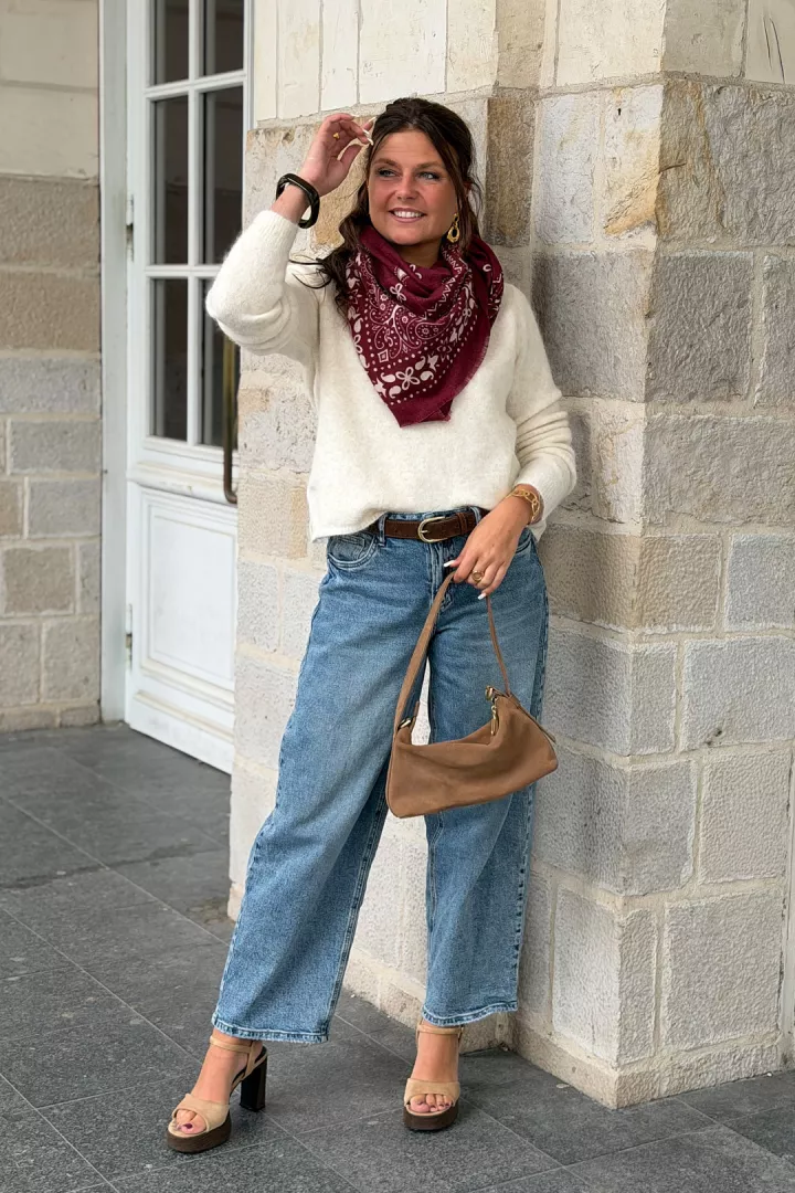 pull dentelle Ilma Beige