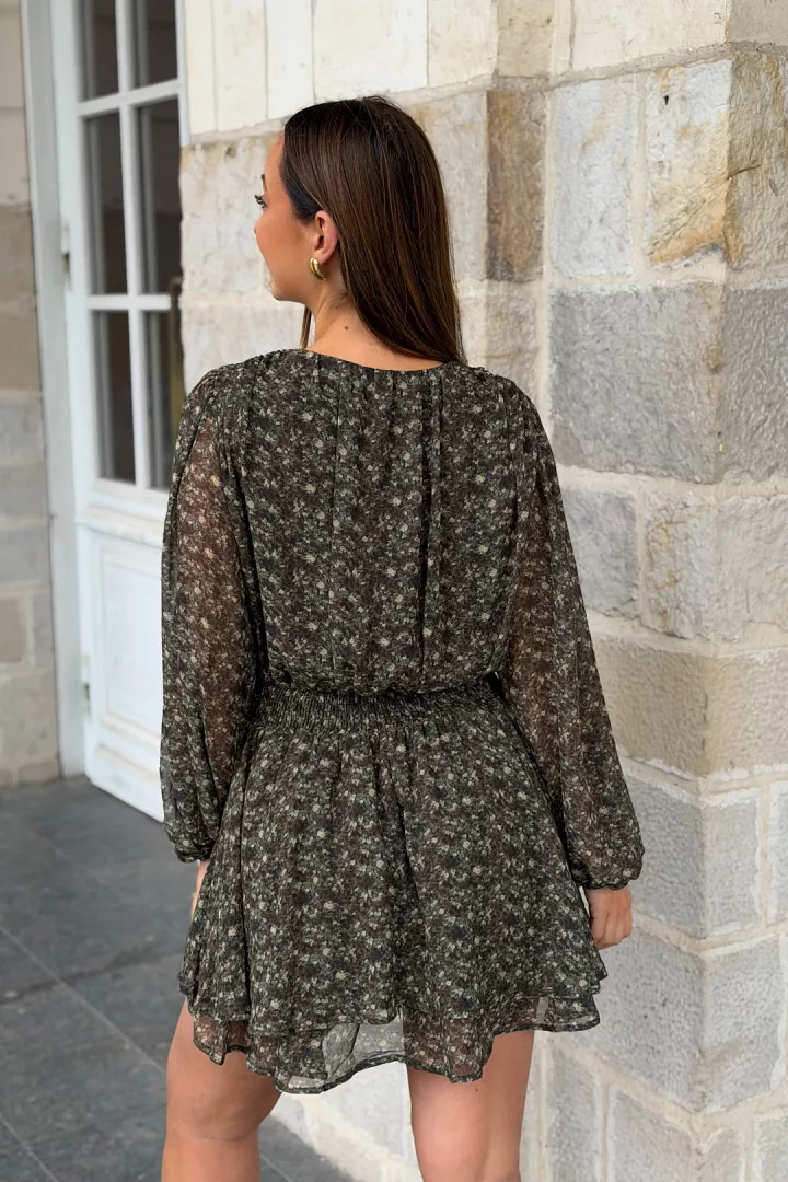 Robe courte Azur Kaki